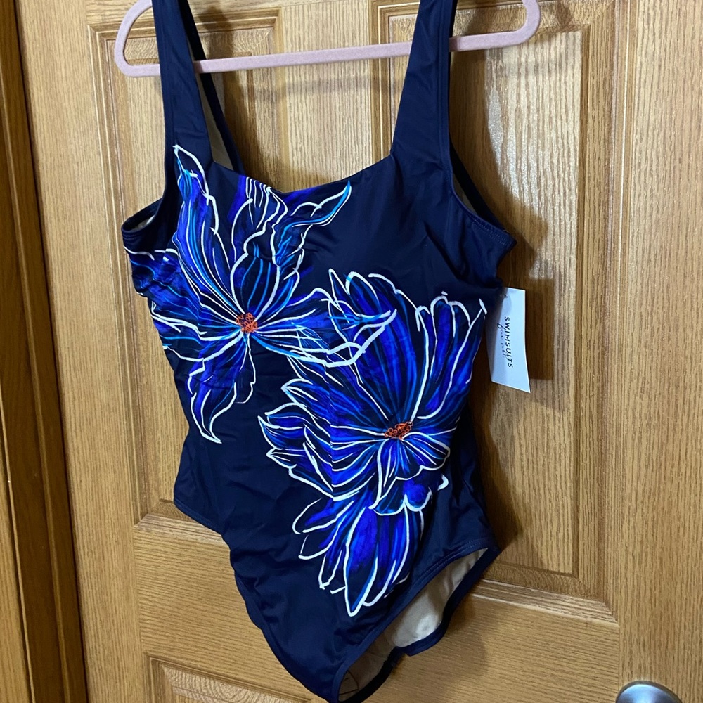 Nwt Squareneck Chlorine Resistant Swimsuits For All One Piece - Picture 3 of 4